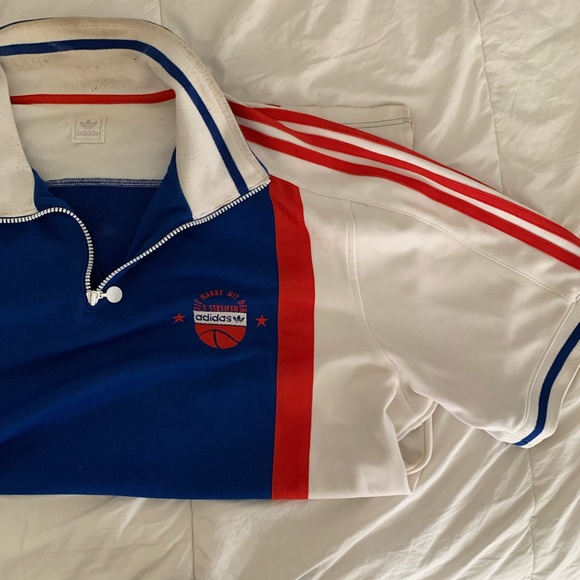 Adidas Vintage Basketball Warm Up 1/4 Zip Up - Picture 4 of 4